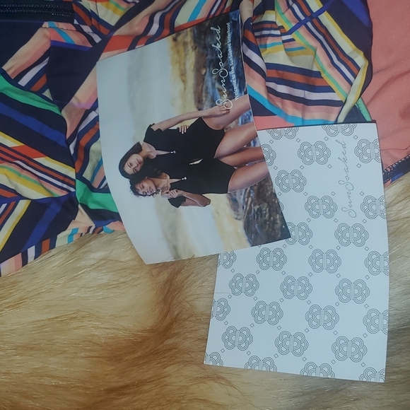 Sunsoaked Janine Ruffle puff Sleeve swimsuit sz 12 - Picture 7 of 8